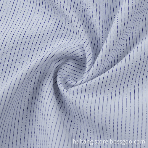 Strip Bamboo Fabric Polyester Fabric Worker's Shirt Textile